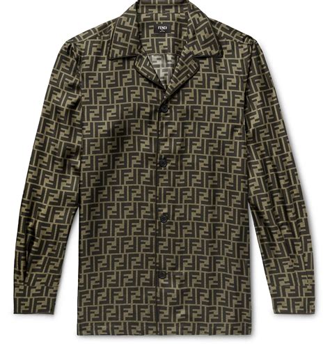 fendi long sleeve mens|fendi silk shirt.